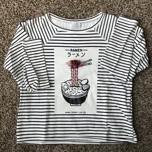 Zara ramen long sleeve top